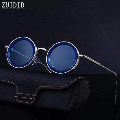 Round Steampunk Sunglass Men Vintage Punk Sunglasses Women Trendy Retro Fashion Glasses Gafas De Sol Hombre Lunette Soleil Femme