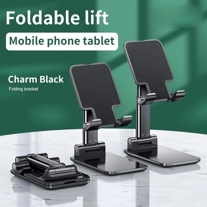 Foldable ABS Desktop Mobile Phone Stand For iPad iPhone 16 15 Smartphone Support Tablet Desk Cell Phone Portable Holder Bracket