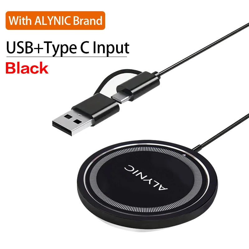 Magnetic 30W Wireless Charger Fast Charging Pad Stand for iPhone 15 14 13 12Pro Max Airpods PD USB A Phone Chargers Dock Station