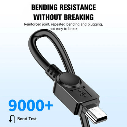 Mini USB Cable To USB Fast Data Charger Cable for PSP MP3 MP4 Car DVR GPS Digital Camera HDD Cord Mobile Phone Accessories