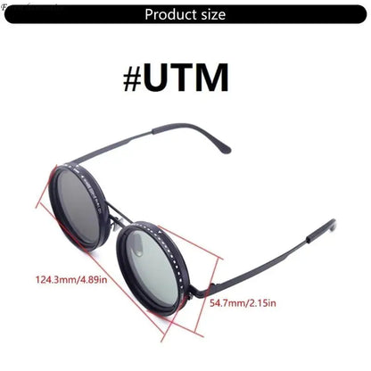 Multifunction Steampunk Sunglasses Polarized Lenses Fashionable for Driving Fishing 32GB