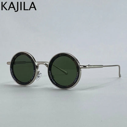 Small Frame Round Steampunk Sunglasses Men 2025 Luxury Brand Retro Punk Sun Glasses For Male Classic Driving Eyewear UV400