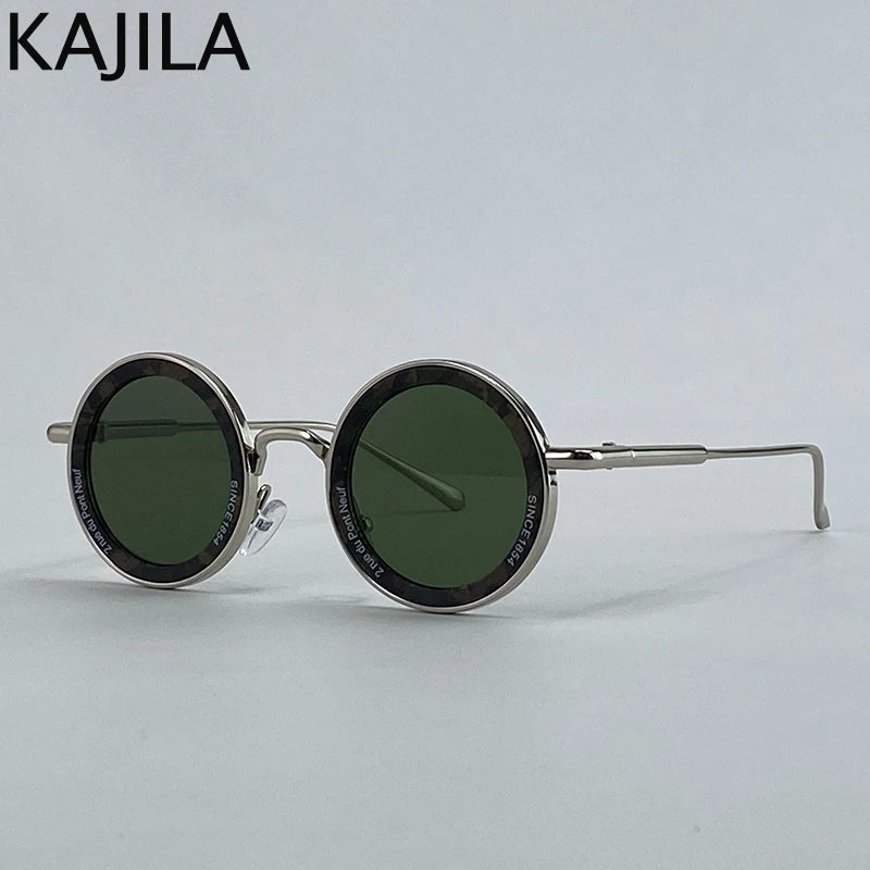 Small Frame Round Steampunk Sunglasses Men 2025 Luxury Brand Retro Punk Sun Glasses For Male Classic Driving Eyewear UV400