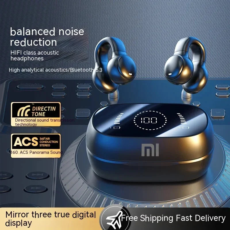 Xiaomi Wireless Bluetooth 5.3 Headsets Bone Conduction M47 Earphone Noise Canceling HiFI Stereo Sound Sport Headset Earbuds