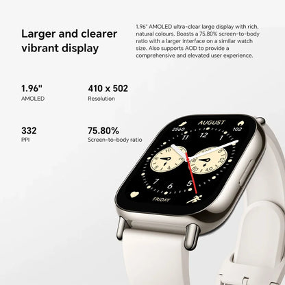 Global Version Xiaomi Redmi Watch 5 Lite 1.96'' AMOLED display 18-Day Battery life Bluetooth® calling Built-in GNSS 5ATM