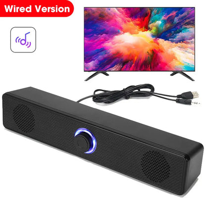 Bluetooth 4D Surround Speaker Home Theater Sound System Computer Soundbar For TV Subwoofer Wired Stereo Strong Bass