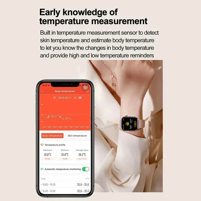 2025 New ECG+PPG Monitoring Smart Watch Women Blood pressure Blood Lipid Uric Acid Women Menstrual Health Tracker Smartwatches