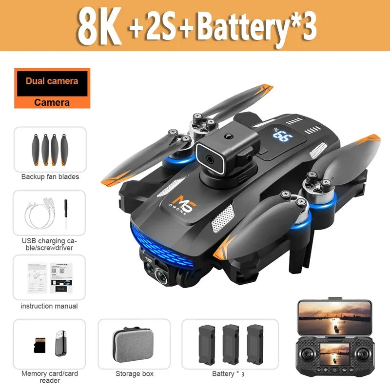 Xiaomi MIJIA M6 Drone Professional 8K Camera Dron 5G WIFI FPV UAV With screen remote control RC Dron avoidance Aerial Quadcopter