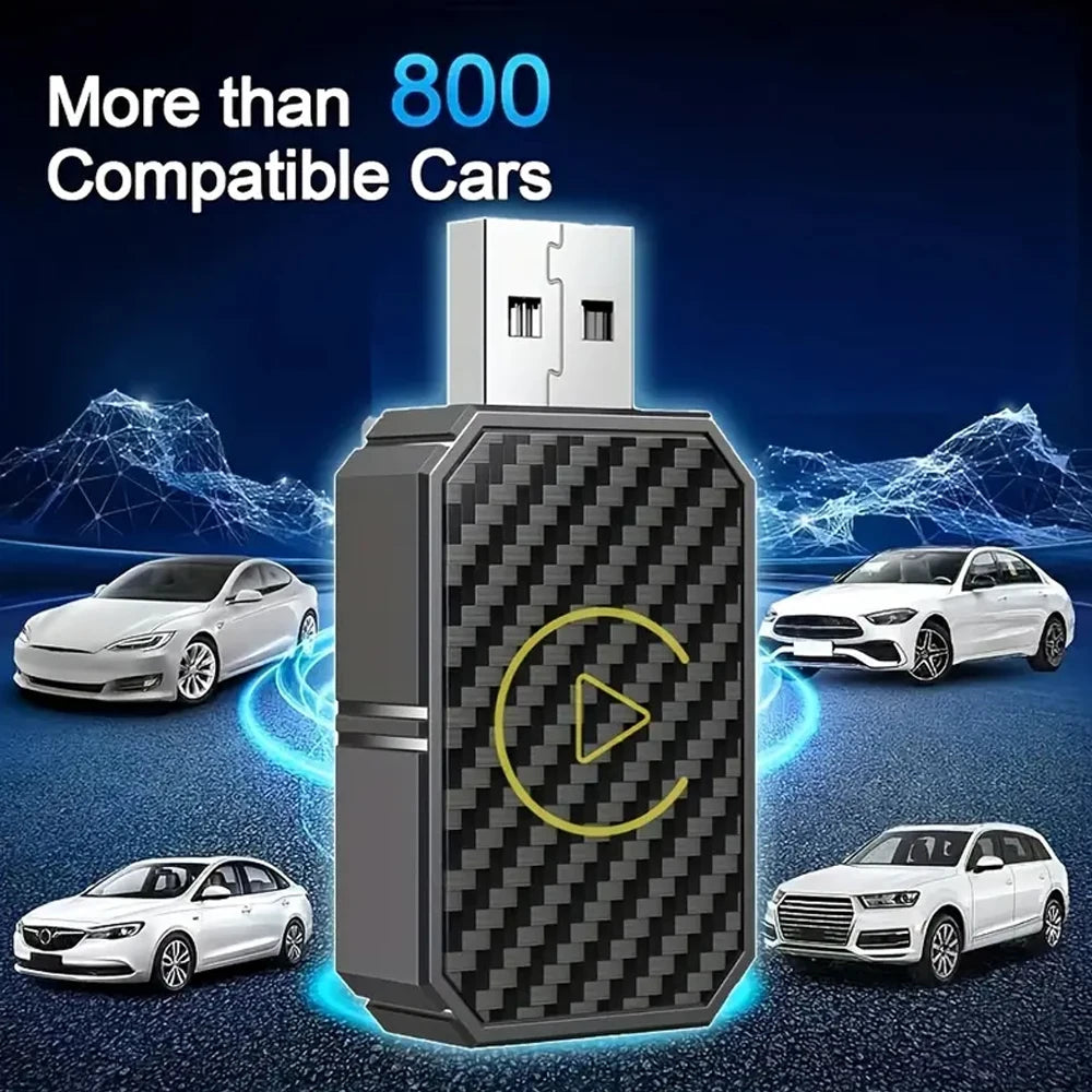 2 in 1 Car Wired to Wireless CarPlay Adapter & Android Auto Adapter Type-C/USB Plug