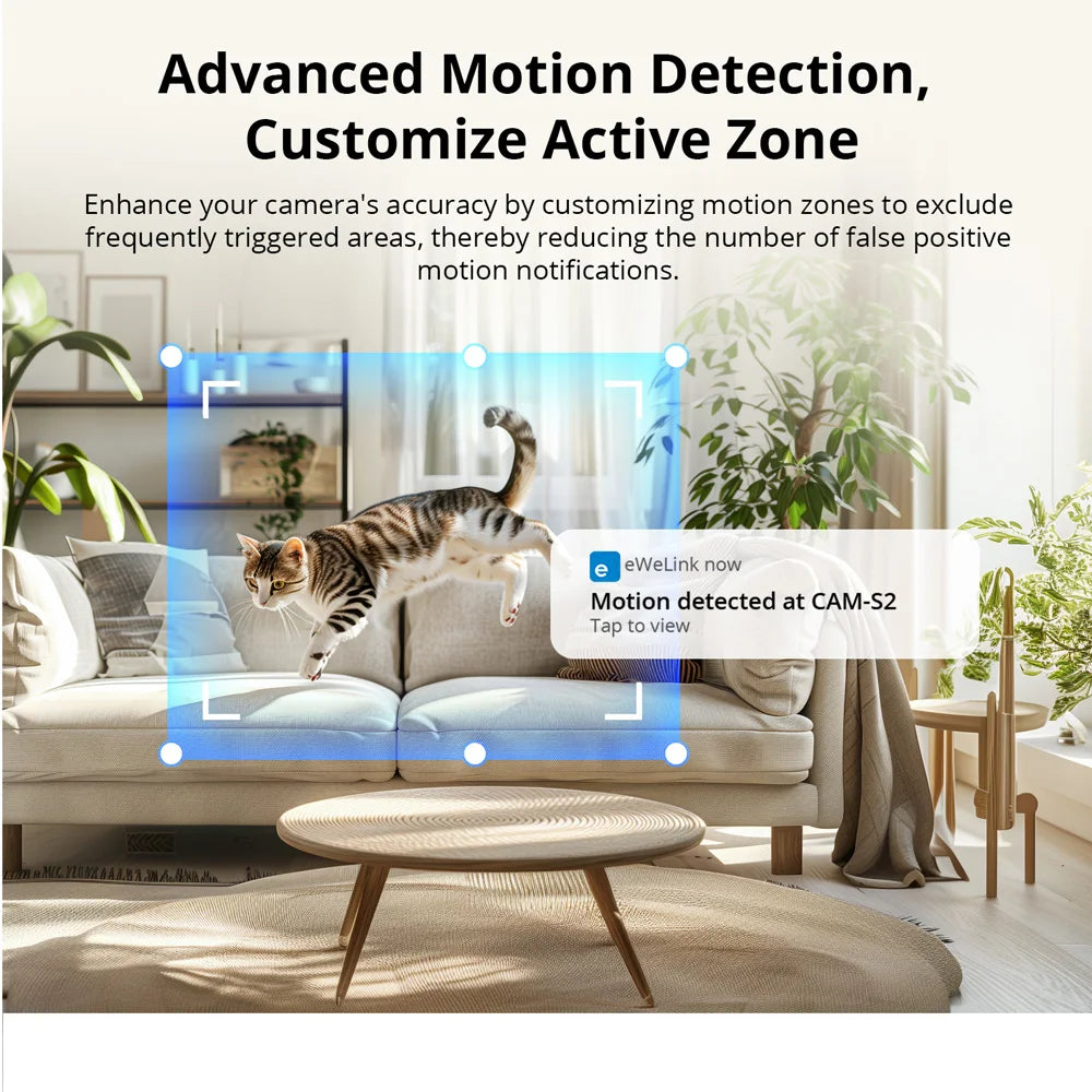 SONOFF CAM-S2 Home Security Camera WiFi 1080P Motion Detection Alert Real-time Interactive Two-way Audio Support Alexa Google