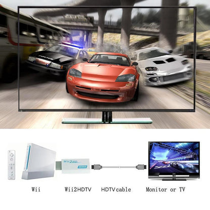 1080P Full HD Wii To HDMI-Compatible Converter Adapter 3.5mm Jack Audio Video Cable Adapter 720P For Laptop HDTV Monitor Display