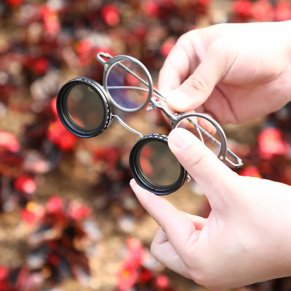 Customized  Magnetic Myopia  Clip on ND9 adjustable dimming sunglasses