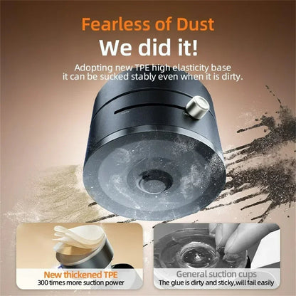 More Portable Vacuum Magnetic Mobile Phone Bracket Adjustable Double-Sided Suction Cup Holder Lazy Stand For All Smartphone