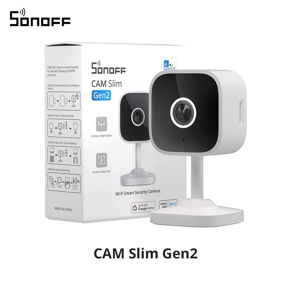 SONOFF CAM-S2 Home Security Camera WiFi 1080P Motion Detection Alert Real-time Interactive Two-way Audio Support Alexa Google