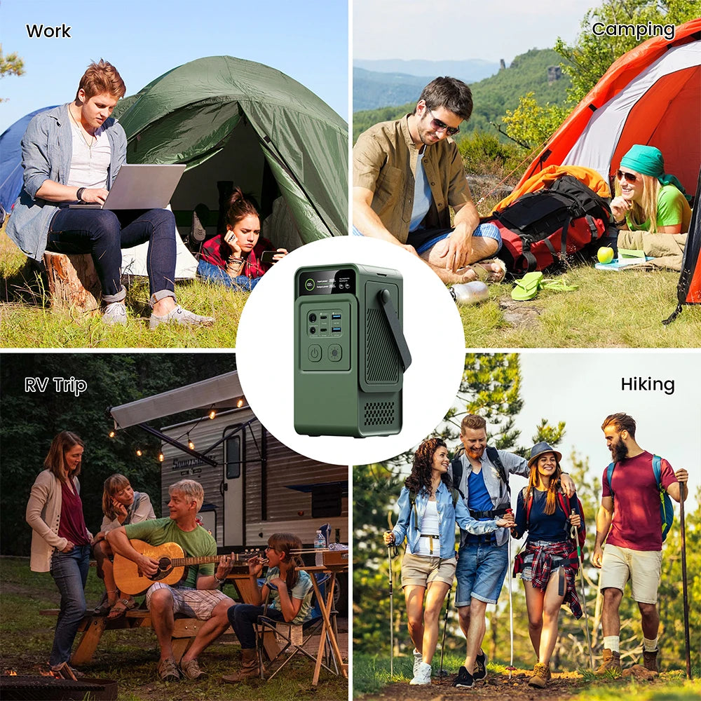 200W Power Bank 192Wh Lifepo4 Battery 60000mAh Solar Generator for Camping Portable Power Station