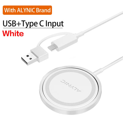 Magnetic 30W Wireless Charger Fast Charging Pad Stand for iPhone 15 14 13 12Pro Max Airpods PD USB A Phone Chargers Dock Station