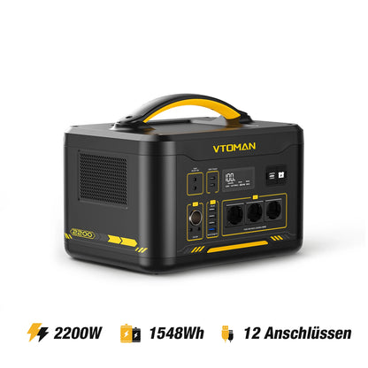 VTOMAN JUMP 2200 Portable Power Station 828/1548Wh LiFeP04 Battery Solar Generator Solar for Home Outdoor Camping