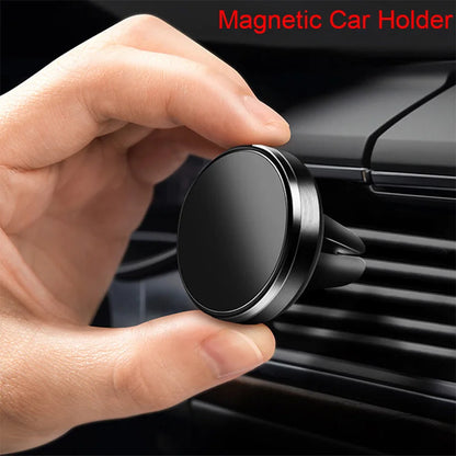 Magnetic Car Phone Holder Mount Air Vent Smartphone Mobile Stand Bracket Cell GPS Support in Car For iPhone Xiaomi Mi Samsung LG