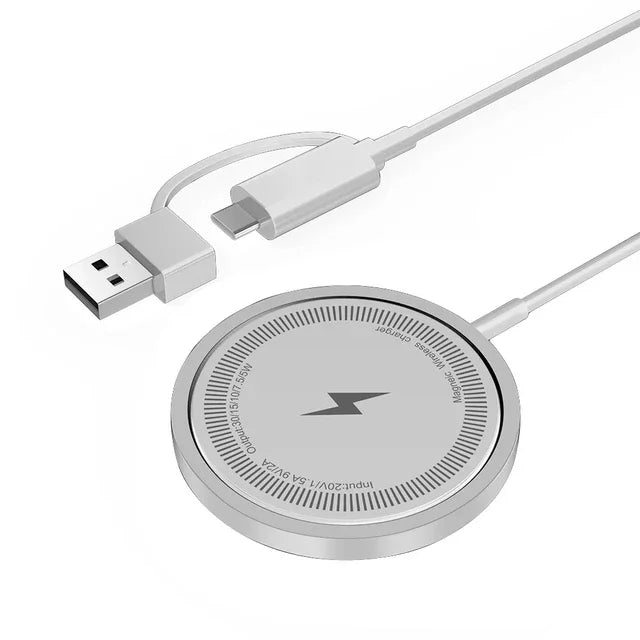 Magnetic 30W Wireless Charger Fast Charging Pad Stand for iPhone 15 14 13 12Pro Max Airpods PD USB A Phone Chargers Dock Station