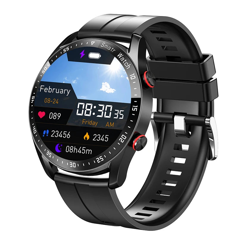 2025 New Voice Call Smart Watch Men GT Series 1.53 inch AMOLED Screen Sports Watch ECG+PPG Health Smartwatch For Android IOS
