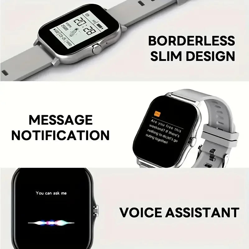 KESHUYOU 2025 New Bluetooth Answer Phone Smartwatch Bluetooth Talk Fitness Tracker Smartwatch For Men Women For Android IOS