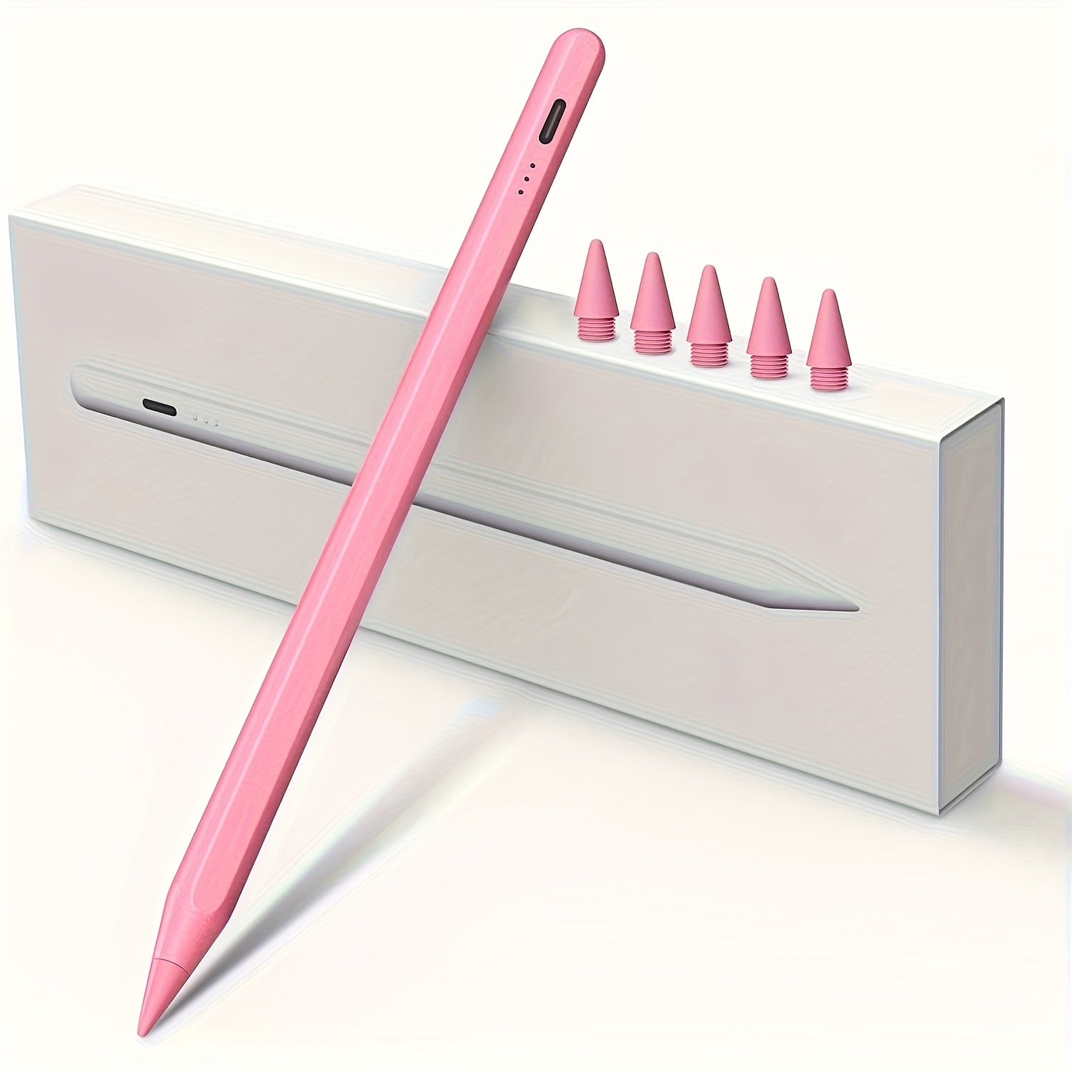 Stylus Pen for iPad with Palm Rejection & Tilt Sensing, Fast Charging, Compatible with iPad 6-10, Pro 12.9/11", Air 3/4/5, Mini 5/6 - White, Tool, Streamlined Accessory, Sleek Design, Modern Material, Functional Design