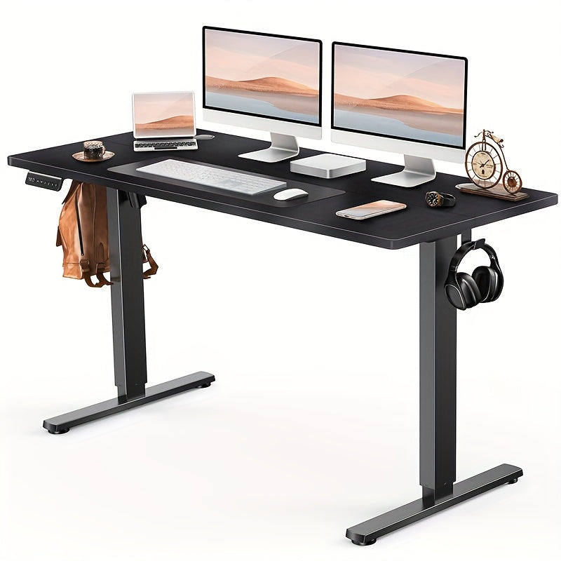 Adjustable Height Standing Desk -40/48/55/63 Inches Electric Sit Stand Up Desk with Ergonomic Design for Home Office, Cafes, Catering, Event Holding, 4 Colors, Gaming Desk Workstation Lift Rising Desk