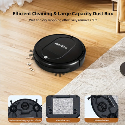 Robot Vacuum Cleaner, 3-in-1, Sweeping, Mopping, And Vacuuming All In One, 4, 000 Pa Powerful Suction, Up to 90mins Runtim, Low Noisesuitable for Hard Floors, Flatmarble Tiles And Wood Floor, Dorm Room Essential, House Cleani