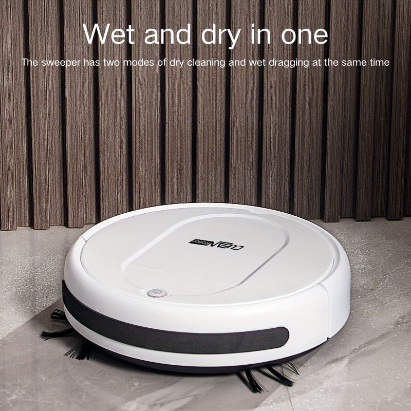 Robot Vacuum Cleaner, 3-in-1, Sweeping, Mopping, And Vacuuming All In One, 4, 000 Pa Powerful Suction, Up to 90mins Runtim, Low Noisesuitable for Hard Floors, Flatmarble Tiles And Wood Floor, Dorm Room Essential, House Cleani