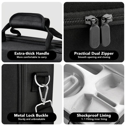 2025 New PS5 Portable Storage Bag, Dirt-resistant, Scratch-resistant, Large Capacity, PS5 Travel Bag, Set Storage, Compatible With PS5 Disc/digital Version Console, Controller, Headset, Game Disc And Accessories, Suitable For