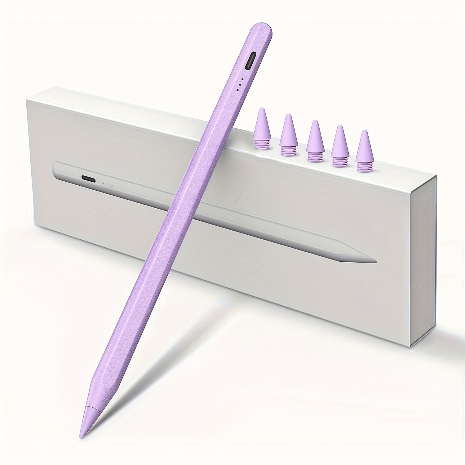 Stylus Pen for iPad with Palm Rejection & Tilt Sensing, Fast Charging, Compatible with iPad 6-10, Pro 12.9/11", Air 3/4/5, Mini 5/6 - White, Tool, Streamlined Accessory, Sleek Design, Modern Material, Functional Design