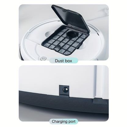 Robot Vacuum Cleaner, 3-in-1, Sweeping, Mopping, And Vacuuming All In One, 4, 000 Pa Powerful Suction, Up to 90mins Runtim, Low Noisesuitable for Hard Floors, Flatmarble Tiles And Wood Floor, Dorm Room Essential, House Cleani