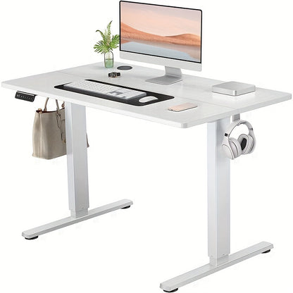 Adjustable Height Standing Desk -40/48/55/63 Inches Electric Sit Stand Up Desk with Ergonomic Design for Home Office, Cafes, Catering, Event Holding, 4 Colors, Gaming Desk Workstation Lift Rising Desk
