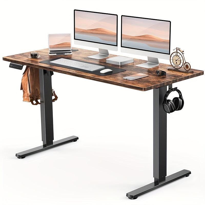 Adjustable Height Standing Desk -40/48/55/63 Inches Electric Sit Stand Up Desk with Ergonomic Design for Home Office, Cafes, Catering, Event Holding, 4 Colors, Gaming Desk Workstation Lift Rising Desk