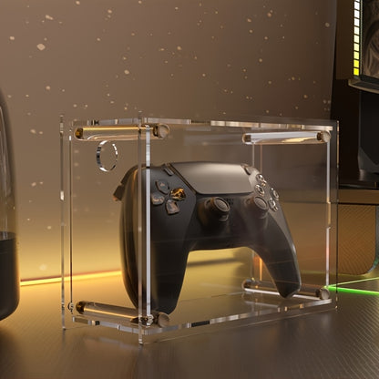 Acrylic Game Controller Stand &amp; Display - Transparent Organizer for Desktop and Bedroom Storage, Compatible with Switch, Switch OLED, and More, Game Storage Organizer